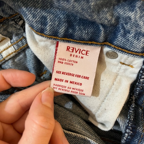 REVICE denim shorts 100% cotton- size 25 - Picture 6 of 6
